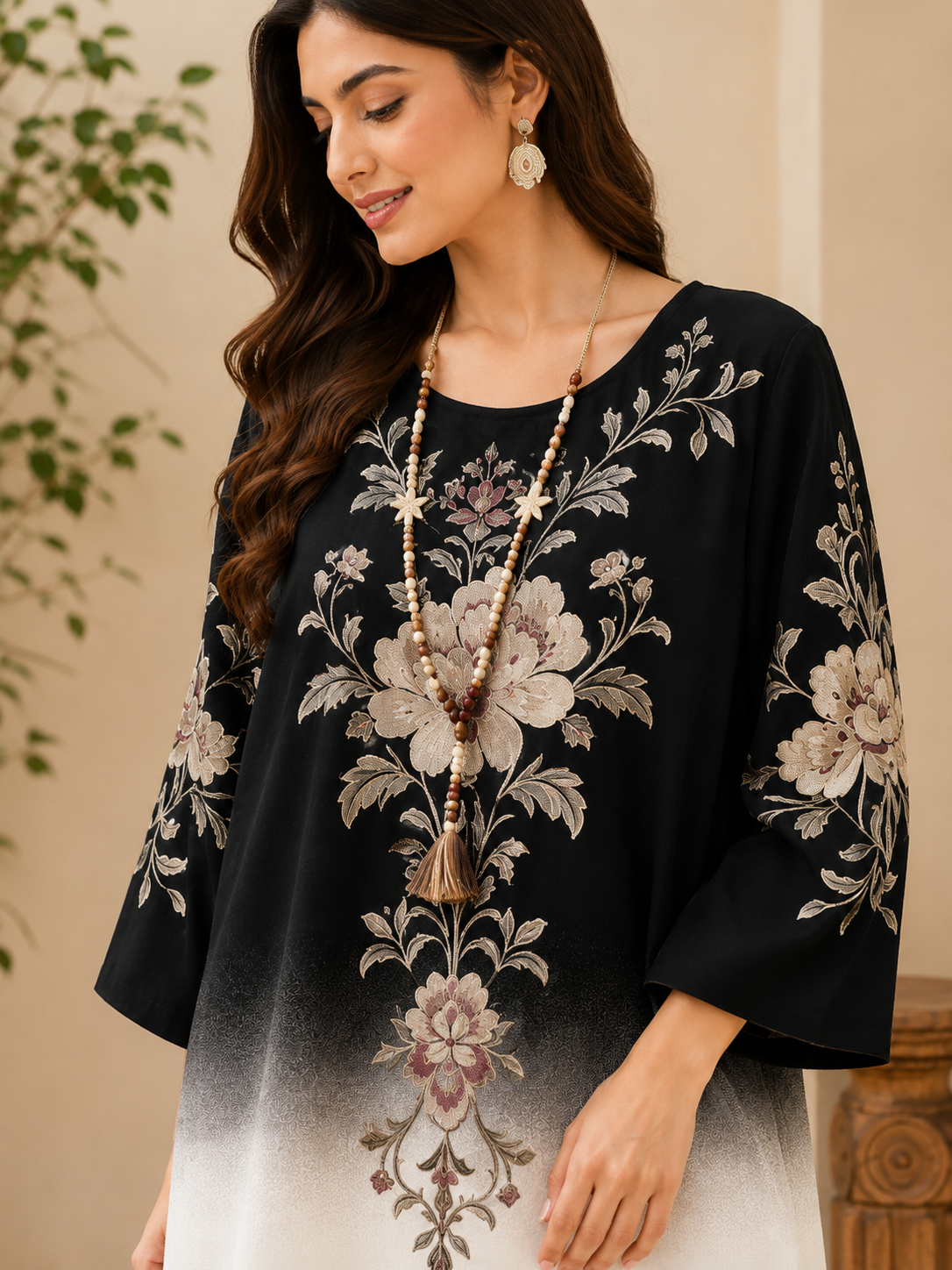 Luxe Geometric Plus Size Co-Ord Set